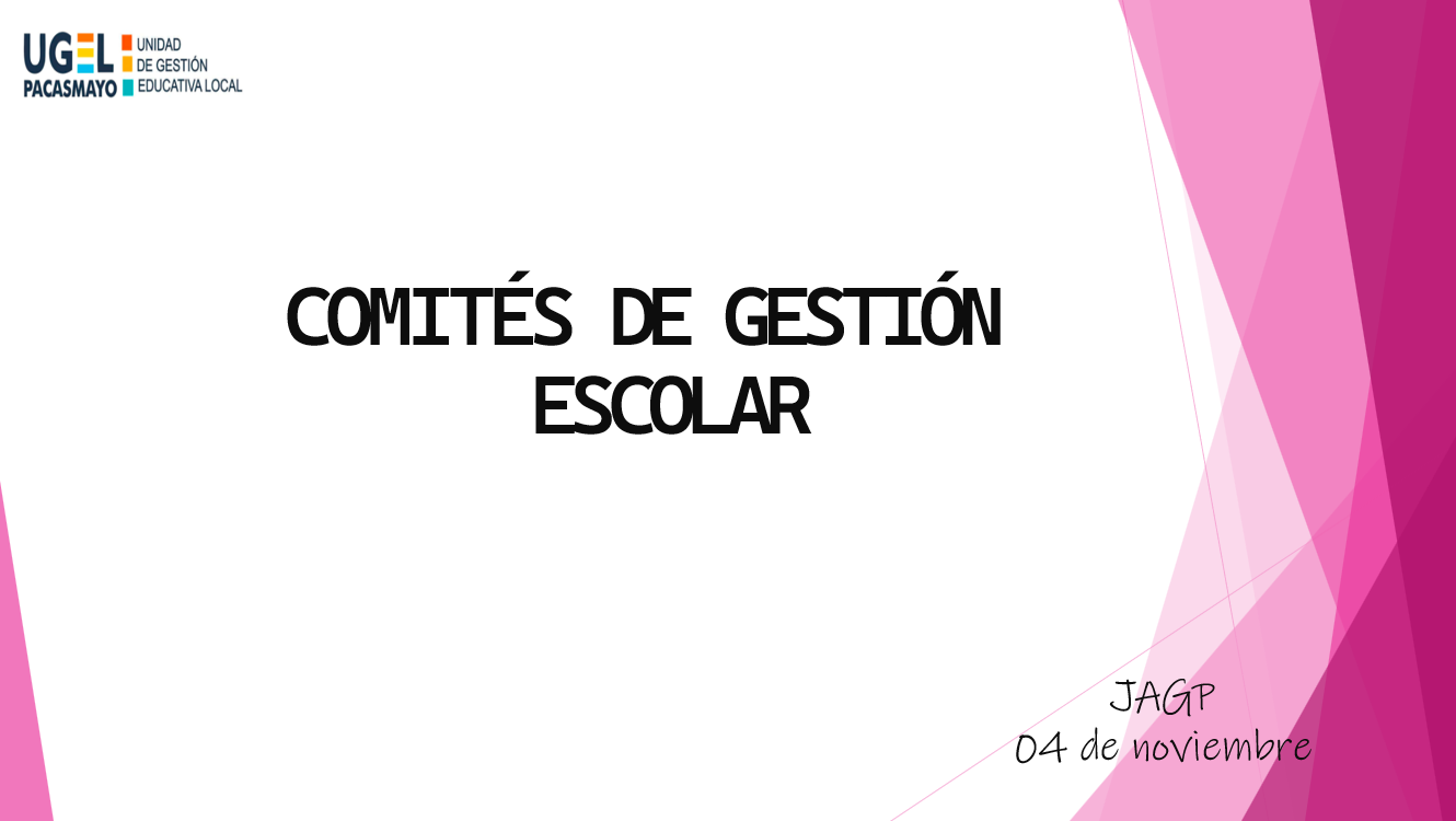 ORIENTACIONES SOBRE LOS COMITÉS DE GESTIÓN ESCOLAR