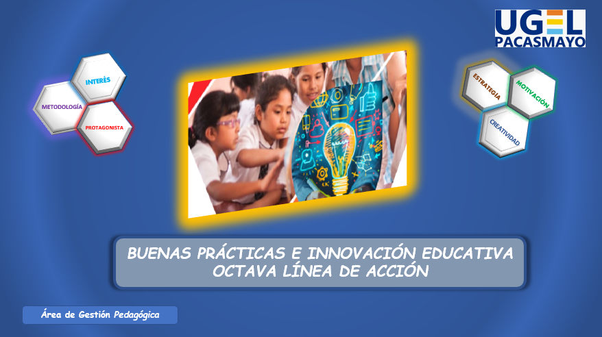 BUENAS PRÁCTICAS E INNOVACIÓN EDUCATIVA OCTAVA LÍNEA DE ACCIÓN