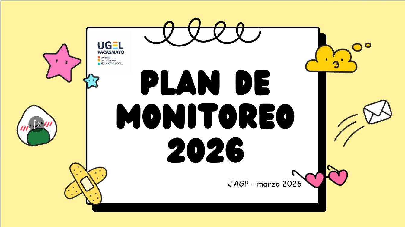 ORIENTACIONES SOBRE PLAN DE MONITOREO 2026