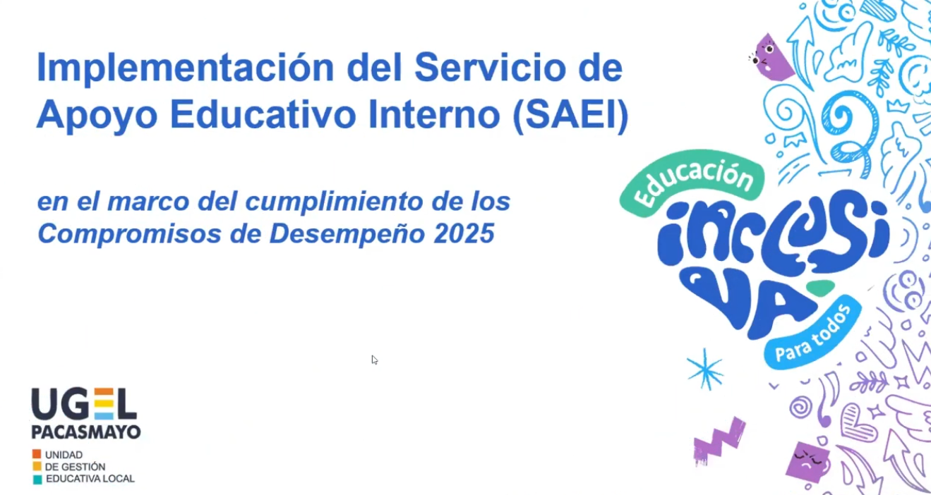 Orientaciones para el equipo SAEI